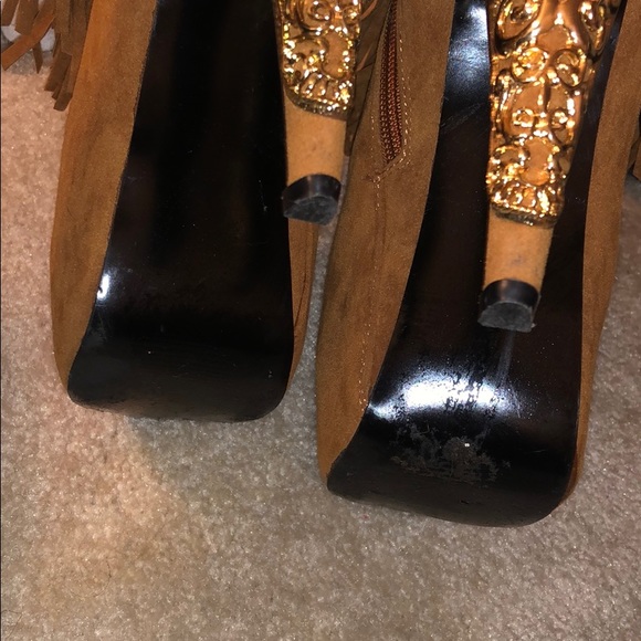 Beautiful copper booties, size 8. Like new!! - Picture 6 of 6